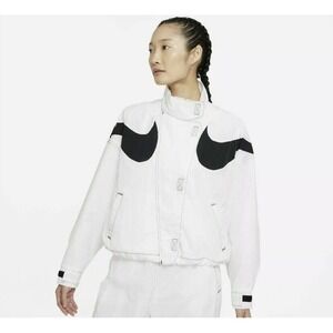 Women's Nike Sportswear Swoosh Repel Jacket DD5584-100 NSW Oversized NEW SMALL